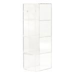 Display case for 4 helmets in 1/2 scale mirrored