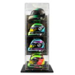 Vitrina de pie para 4 cascos a escala 1/2 espejo