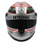 Michael Schumacher Platinum Helmet Spa 300th GP 2012 1/2