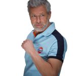 Gulf Poloshirt Since 1901 light blue