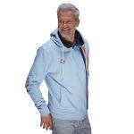 Gulf Chaqueta con capucha Since 1901 azul claro