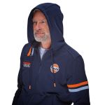 Gulf Hybrid Kapuzensweatjacke blau