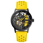 Paddock Montre femme cuir jaune