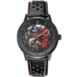 Paddock Montre cuir rouge