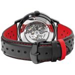 Paddock Montre cuir rouge