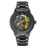 Paddock Montre Acier inoxydable noir / jaune