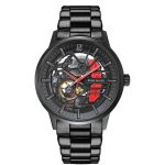 Paddock Reloj Acero inoxidable negro/rojo