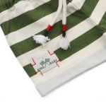 Nürburgring Pantalones cortos bebé Stripes verde/beige