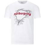 Nürburgring T-Shirt Racetrack blanc