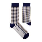 Pepita Socken navy/beige