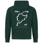 Nürburgring Felpa con cappuccio Pitstop verde