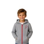 Nürburgring Kids Hooded Sweatjacket Happy grey