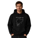 Nürburgring Hoodie Racetrack black