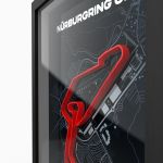 Póster 3D Nürburgring GP Track rojo A3