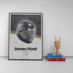 James Hunt - Casco - 1976 Poster