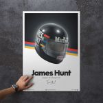 James Hunt - Helmet - 1976 - Poster