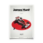 James Hunt - McLaren M23 - Japón - GP japonés - 1976 - Cartel limitado