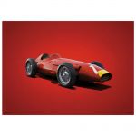 Affiche Maserati 250F - Juan Manuel Fangio 1957