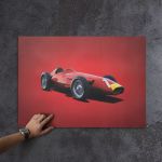 Poster Maserati 250F - Juan Manuel Fangio 1957