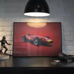 Cartel Maserati 250F - Juan Manuel Fangio 1957