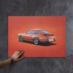 Poster Porsche 911 RS - Tangerine - Colors of Speed