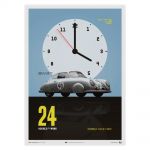 Cartel Porsche Gmund - Plata - 24h Le Mans - 1951