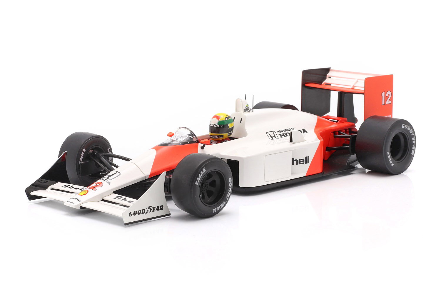 Ayrton Senna McLaren MP4/4 #12 Gewinner Japan GP Formel 1 1988 1:18