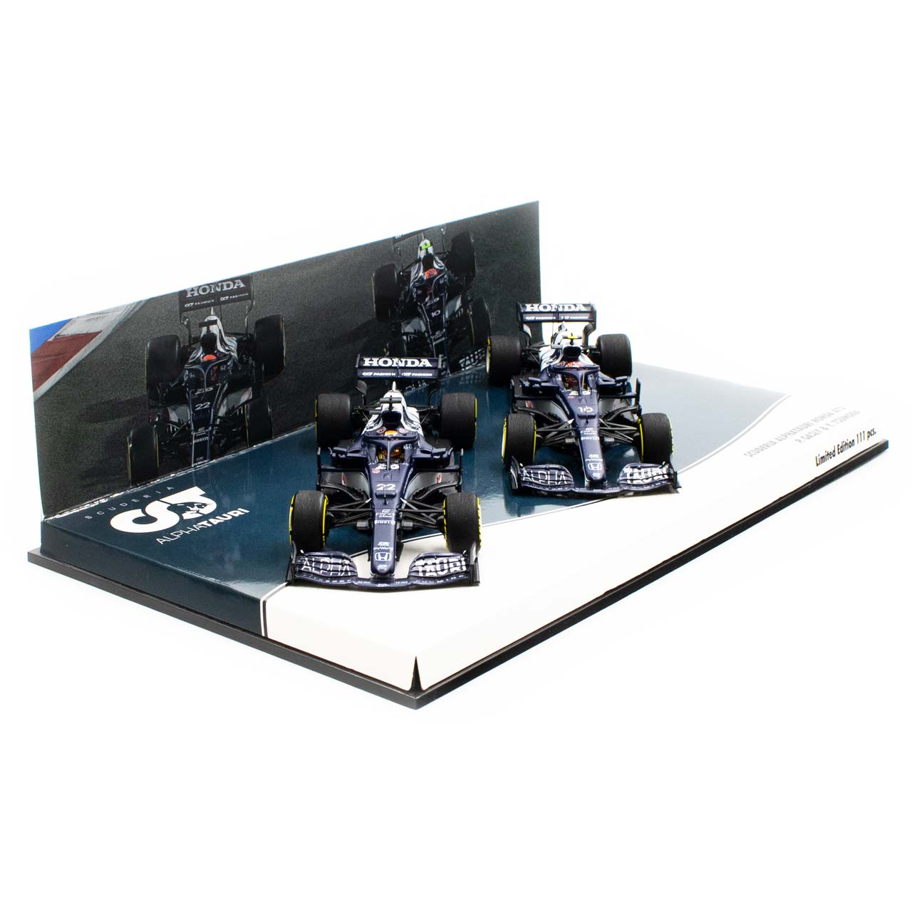 Scuderia AlphaTauri Honda 2021 AT02 Gasly / Tsunoda Doppel-Set 1:43