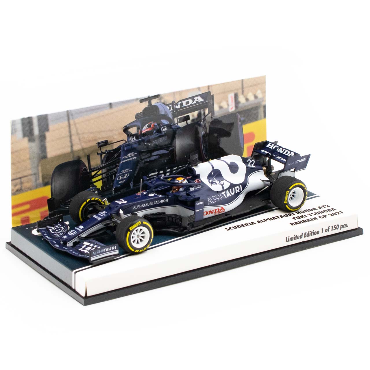 Yuki Tsunoda Scuderia AlphaTauri Honda AT02 Formel 1 Bahrain GP 2021 1:43