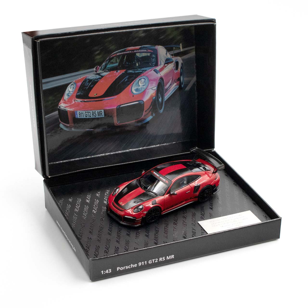 Manthey-Racing Porsche 911 GT2 RS MR 2018 Rekordrunde Nordschleife 1:43 rot Collector Edition