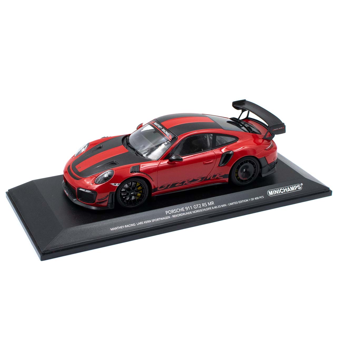 Manthey-Racing Porsche 911 GT2 RS MR 2018 Rekordrunde Nordschleife 1:18 rot