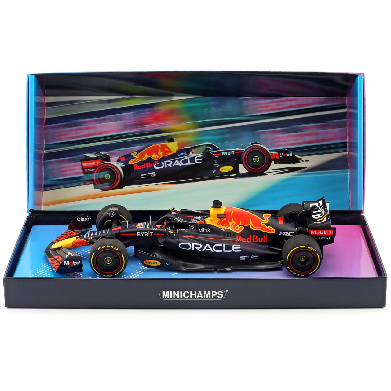Max Verstappen Oracle Red Bull Racing RB18 Formel 1 Sieger Miami GP 2022 Limitierte Edition 1:18