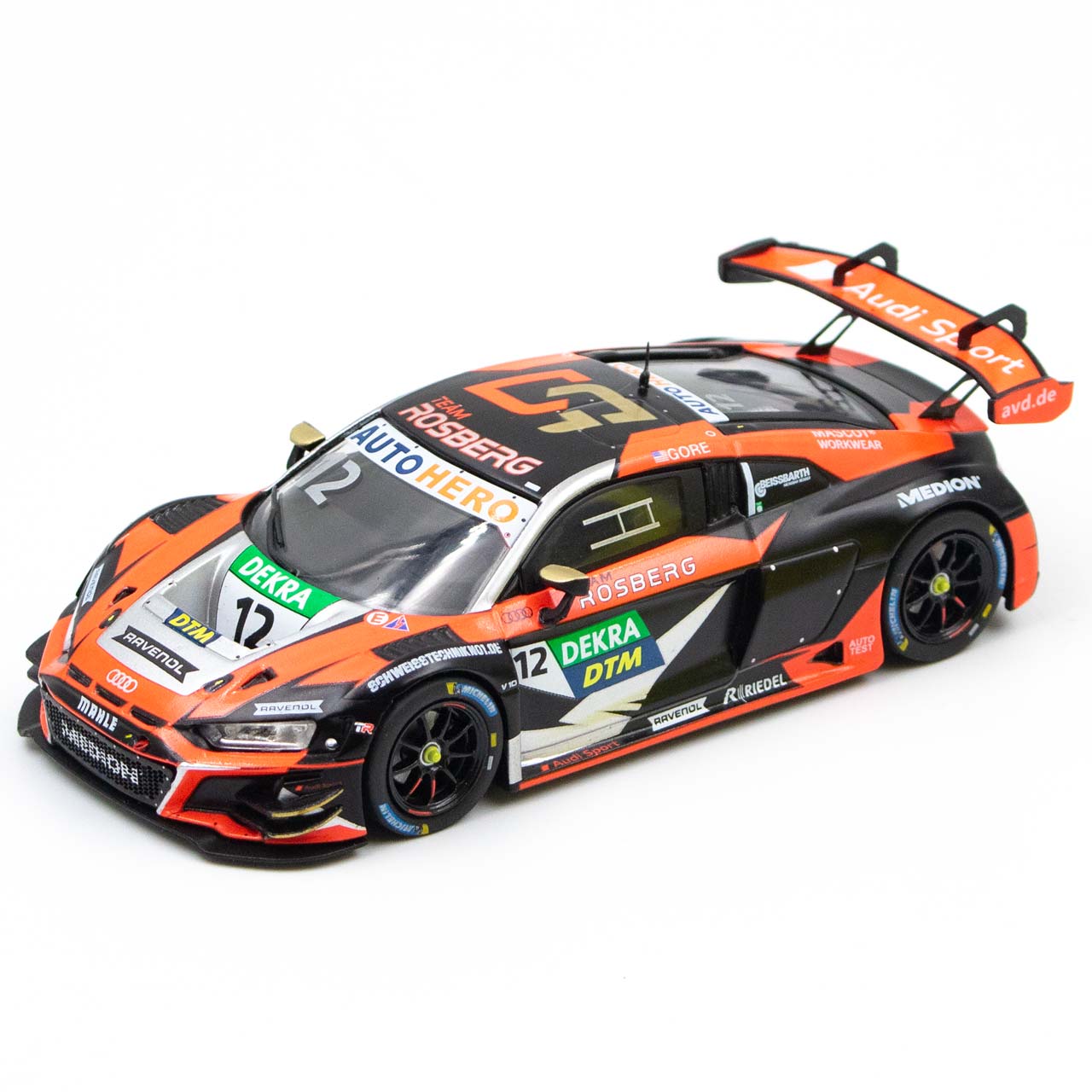 Audi R8 LMS GT3 Dev Gore #12 Team Rosberg DTM 2022 1:43