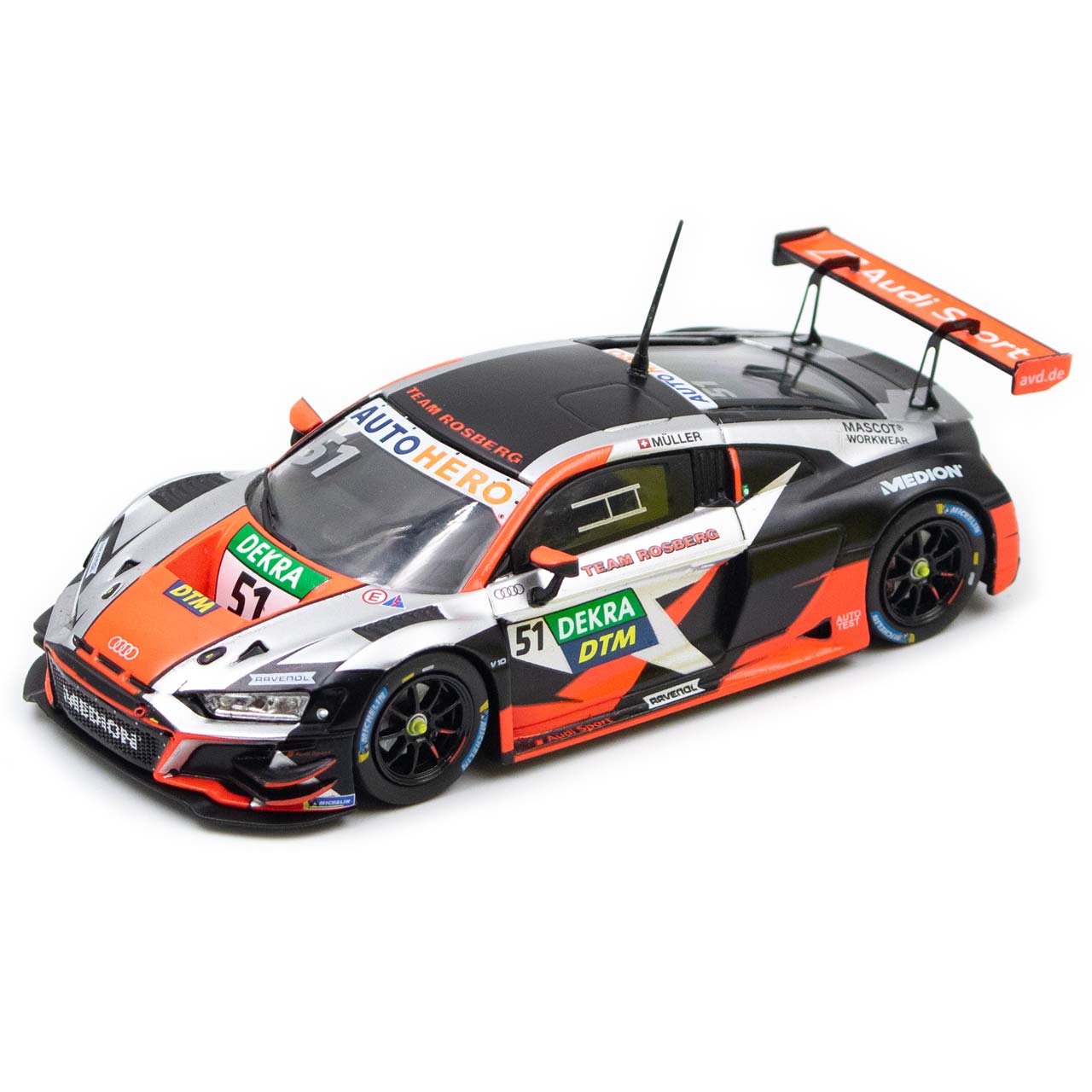 Audi R8 LMS GT3 Nico M&uuml;ller #51 Team Rosberg DTM 2021 1:43