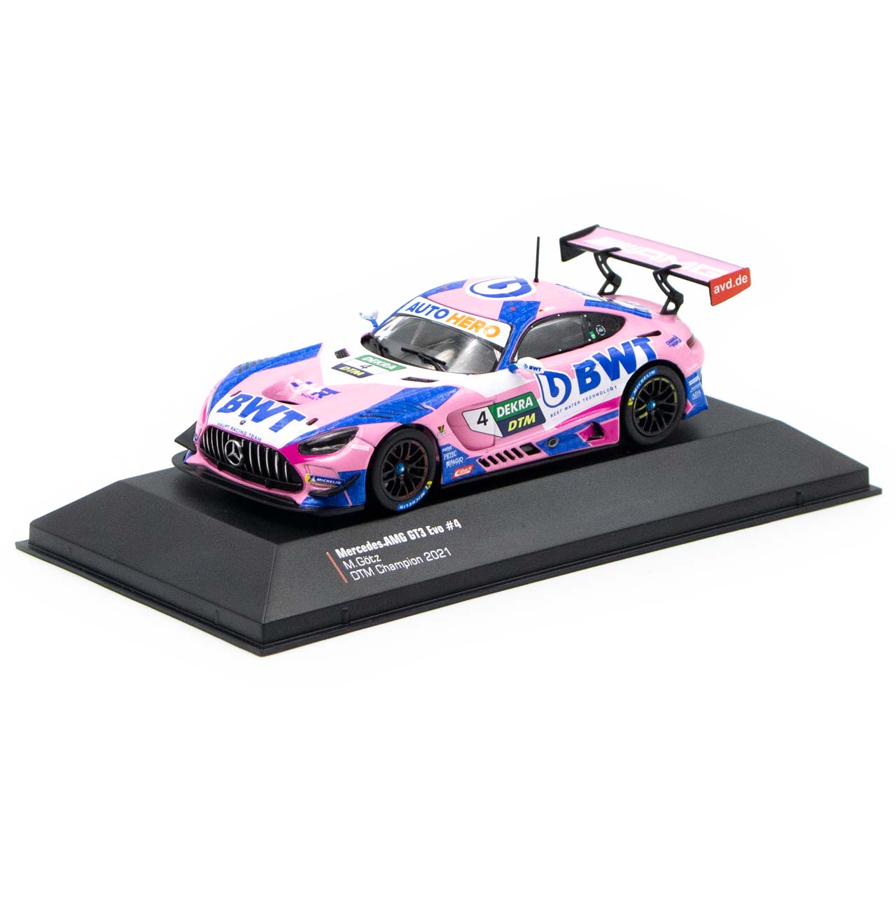 Mercedes AMG GT3 Evo Maximilian G&ouml;tz #4 HRT DTM Champion 2021 1:43
