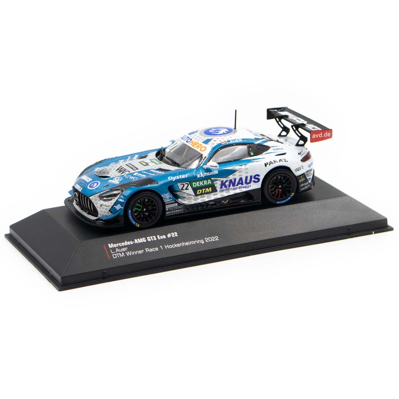 Mercedes AMG GT3 Evo Lucas Auer #22 Winward Racing DTM 2022 1:43