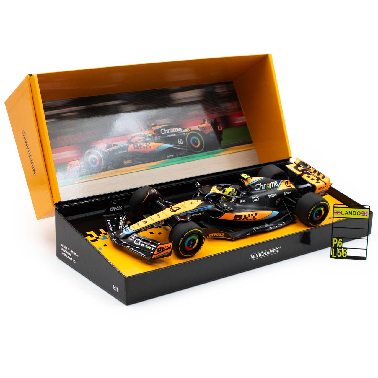 Lando Norris McLaren F1 Team MCL60 Formel 1 Australien GP 2023 Limitierte Edition 1:18