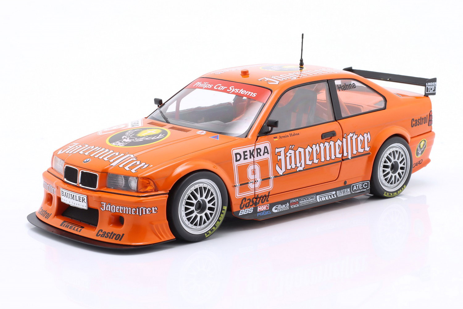 BMW 325i Coupe E36 DTM J&auml;germeister #9 DTM 1993 Armin Hahne 1:18