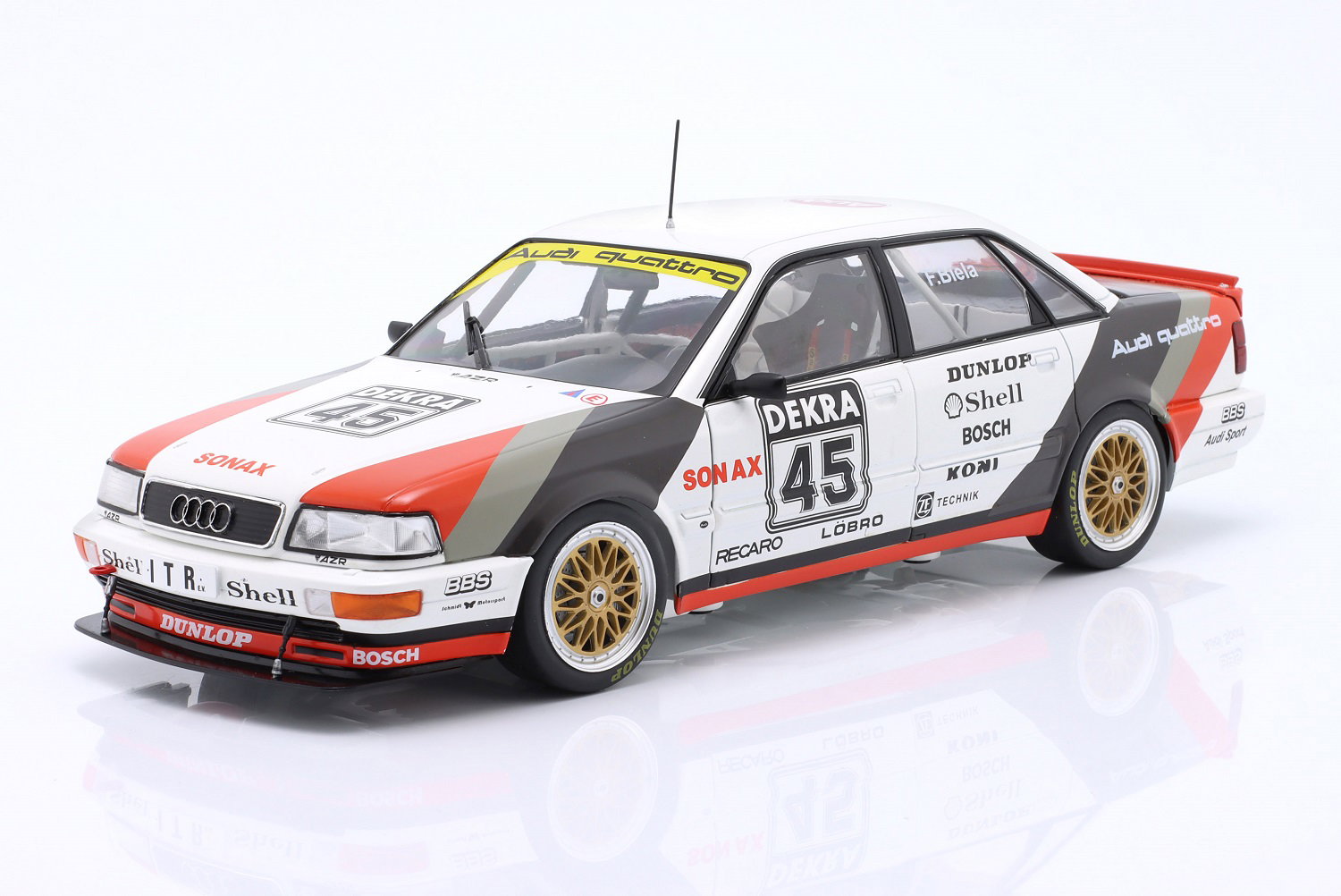 Audi V8 Quattro #45 DTM Champion 1991 Frank Biela 1:18
