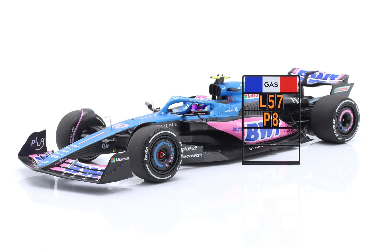 Pierre Gasly BWT Alpine F1 Team A523 Formel 1 Miami GP 2023 Limitierte Edition 1:18