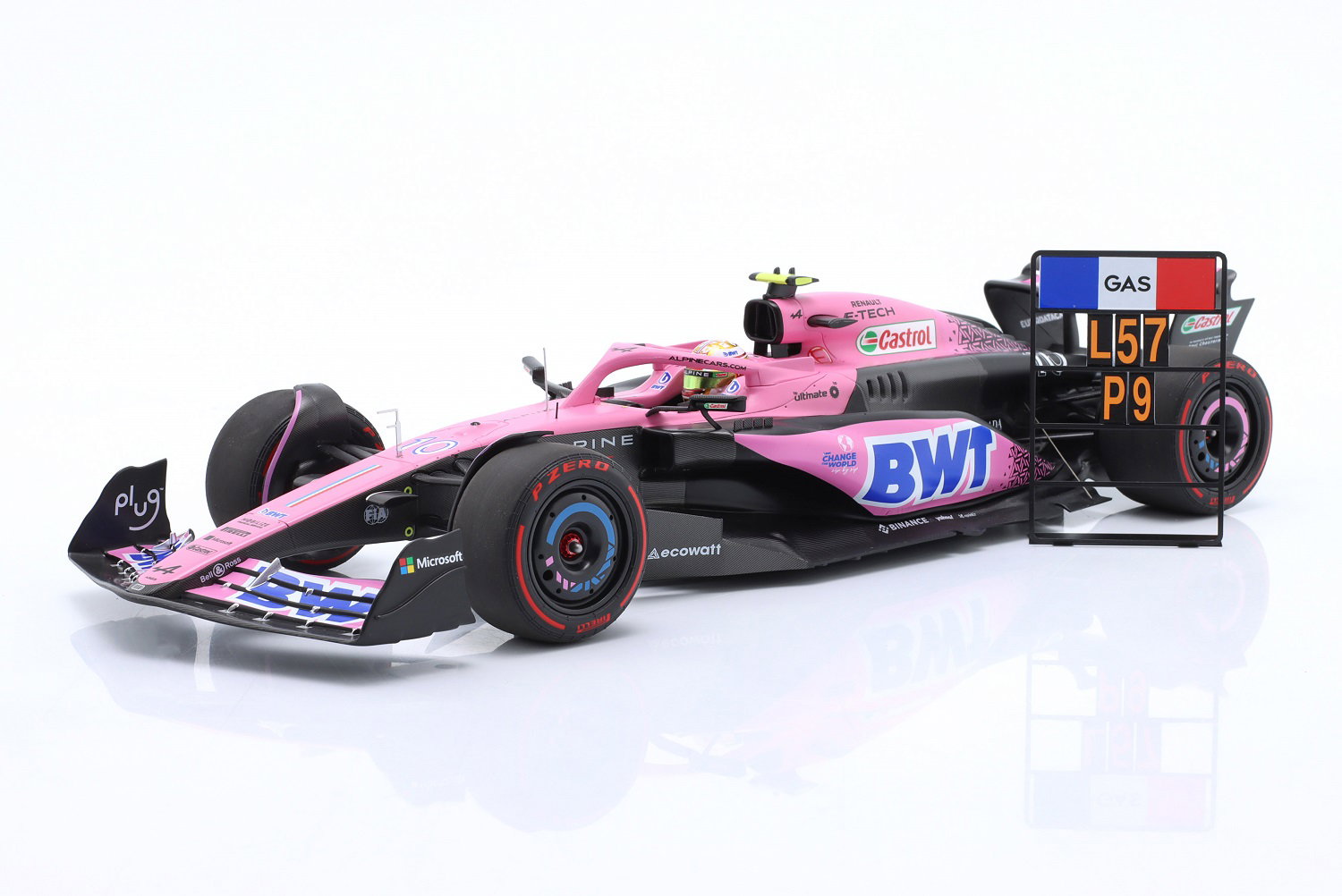 Pierre Gasly BWT Alpine F1 Team A523 Formel 1 Bahrain GP 2023 Limitierte Edition 1:18