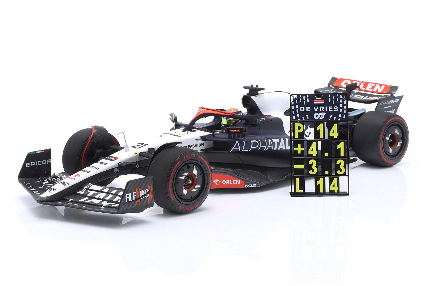 Nyck de Vries Scuderia AlphaTauri AT04 Formel 1 2023 Limitierte Edition 1:18