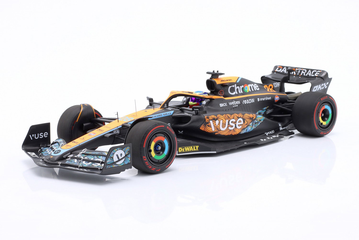 Oscar Piastri McLaren F1 Team MCL36 Formel 1 Testfahrt Abu Dhabi 2022 Limitierte Edition 1:18