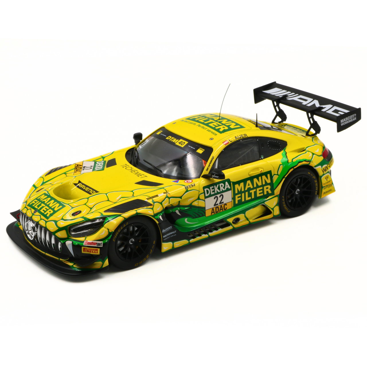 Mercedes AMG GT3 Evo Lucas Auer #22 Winward Racing DTM 2024 1:18