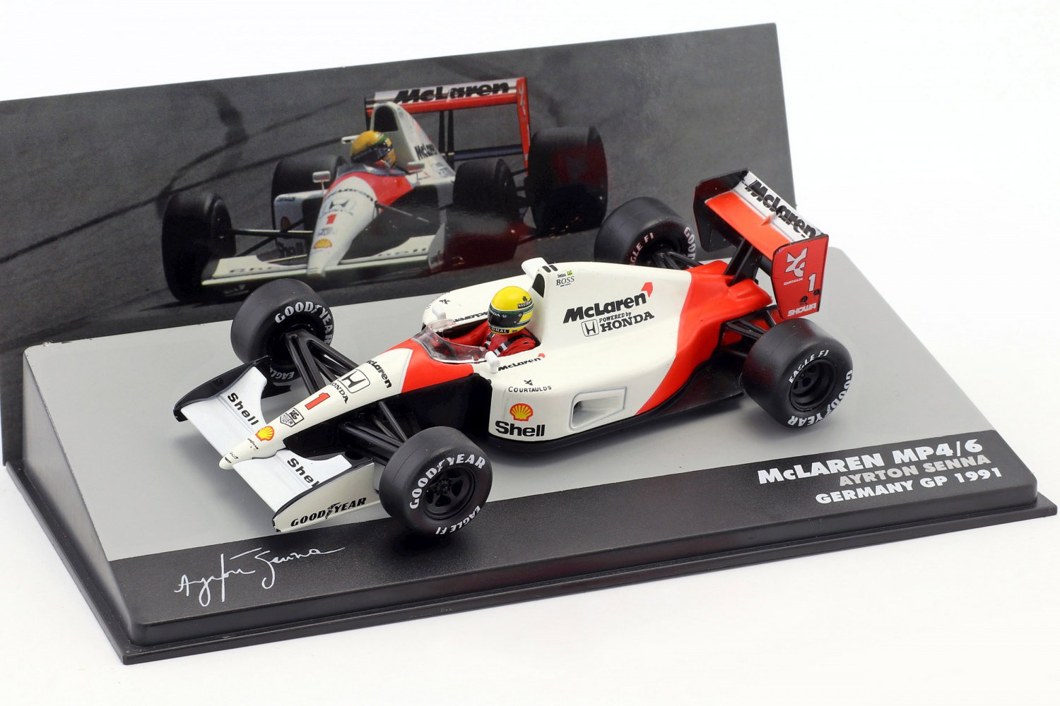 Ayrton Senna McLaren MP4/6 #1 Formel 1 Weltmeister 1991 1:43