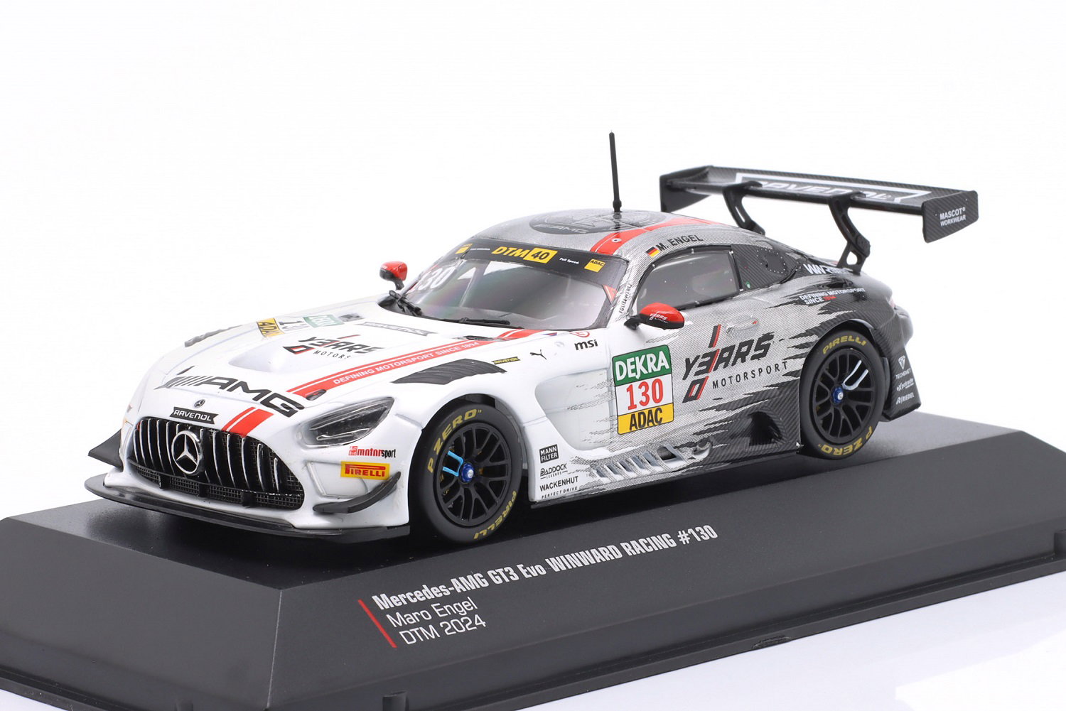 Mercedes AMG GT3 Evo Maro Engel #130 Winward Racing DTM 2024 1:43