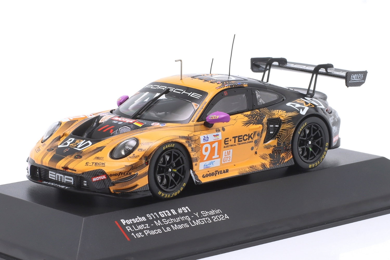 Manthey Porsche 911 GT3 R - Sieger LMGT3 2024 24h Le Mans #91 1:43