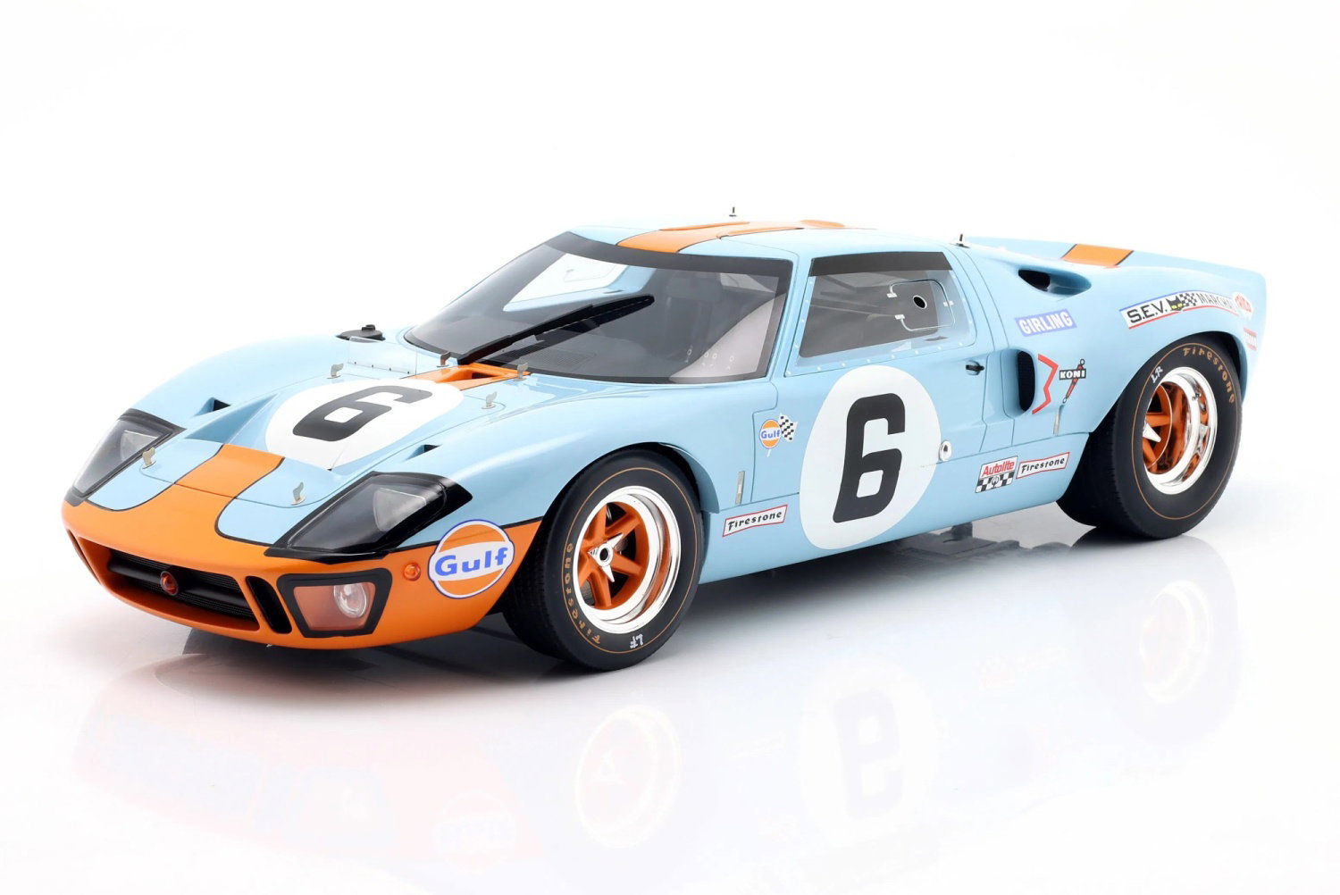 Ford GT40 MK1 #6 Sieger 24h LeMans 1969 Ickx Oliver 1:12