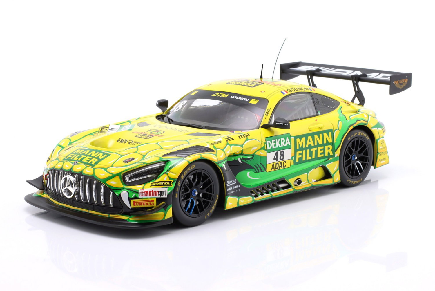 Mercedes AMG GT3 Evo Jules Gounon #48 Winward Racing DTM 2025 1:18