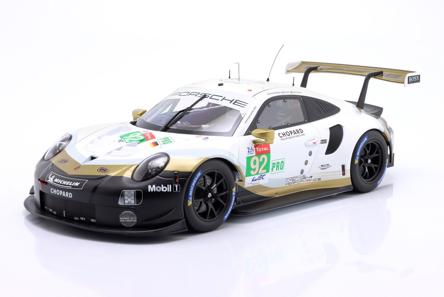 Porsche 911 (991) RSR #92 24h Le Mans 2019 Christensen Estre Vanthoor 1:12
